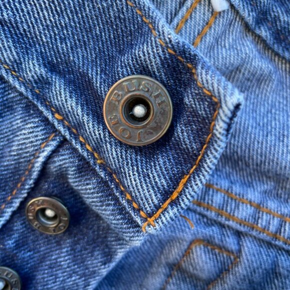 J Bush Hollywood Creations Upcycled Vintage Levis Capri Jeans Sz 26 - Picture 7 of 8